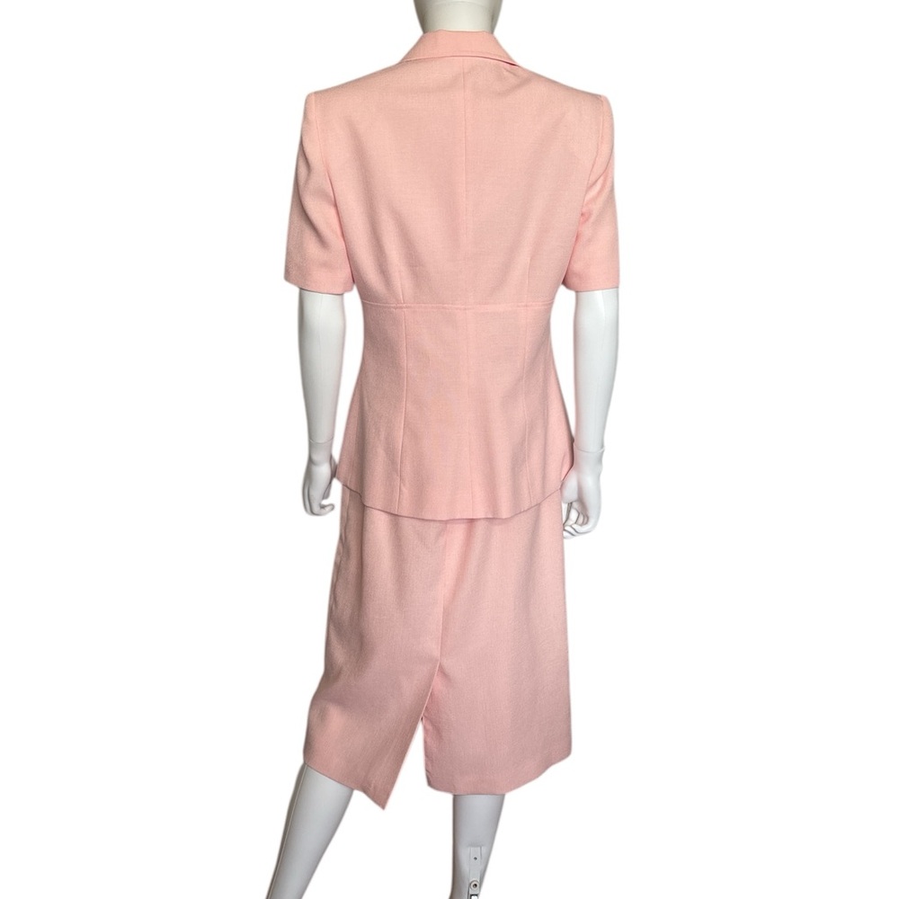 PRESTON & YORK Suit Blazer and Straight Skirt Light Pink 100% Polyester Size 8. - Picture 3 of 11